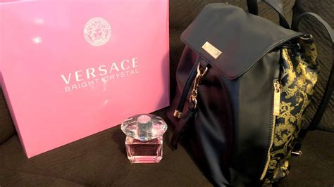 macy's versace backpack and perfume|Macy's Versace perfume gift set.